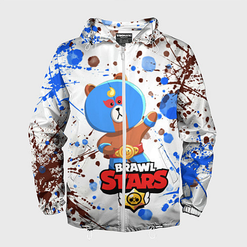 Мужская ветровка BRAWL STARS EL BROWN / 3D-Белый – фото 1