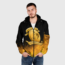 Ветровка с капюшоном мужская Ведьмак, цвет: 3D-черный — фото 2