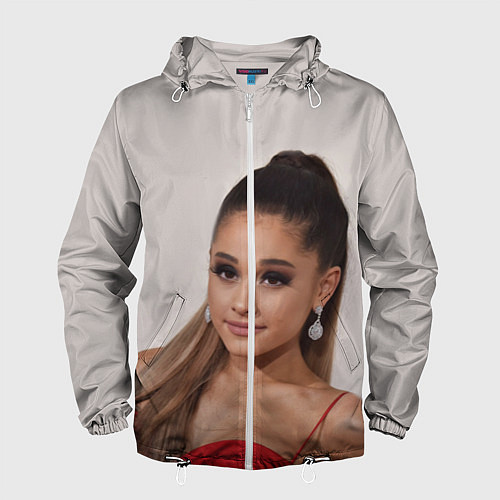 Мужская ветровка Ariana Grande Ариана Гранде / 3D-Белый – фото 1