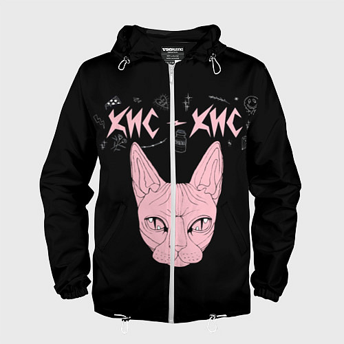 Мужская ветровка Кис-Кис / 3D-Белый – фото 1