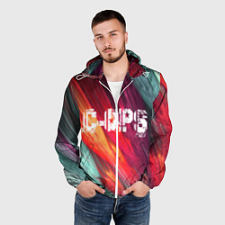 Ветровка с капюшоном мужская C-OPS, цвет: 3D-белый — фото 2