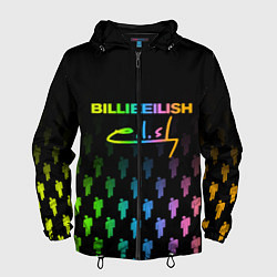 Ветровка с капюшоном мужская BILLIE EILISH, цвет: 3D-черный