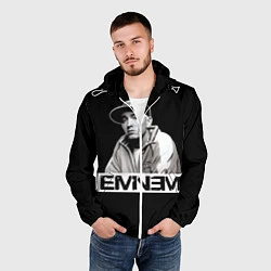 Ветровка с капюшоном мужская Eminem, цвет: 3D-белый — фото 2