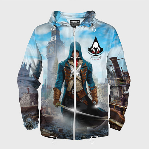 Мужская ветровка Assasin's creed / 3D-Белый – фото 1