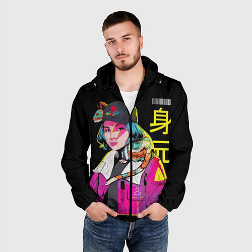 Мужская ветровка 2К Girl / 3D-Черный – фото 3