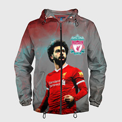 Ветровка с капюшоном мужская Mohamed Salah, цвет: 3D-черный