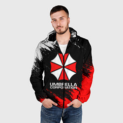 Ветровка с капюшоном мужская UMBRELLA CORP, цвет: 3D-черный — фото 2