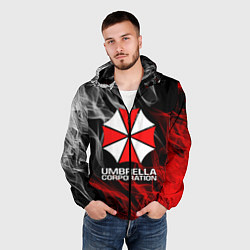 Ветровка с капюшоном мужская UMBRELLA CORP, цвет: 3D-черный — фото 2