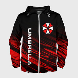 Ветровка с капюшоном мужская UMBRELLA CORPORATION, цвет: 3D-белый