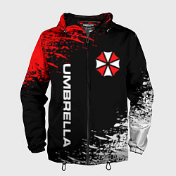 Ветровка с капюшоном мужская UMBRELLA CORPORATION, цвет: 3D-черный