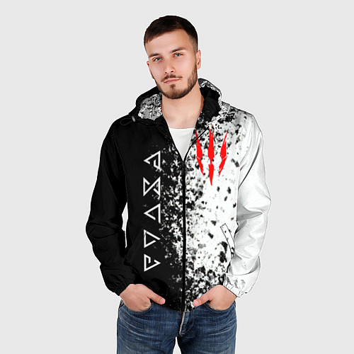 Мужская ветровка THE WITCHER / 3D-Черный – фото 3