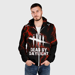 Ветровка с капюшоном мужская Dead by Daylight, цвет: 3D-белый — фото 2