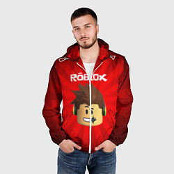 Ветровка с капюшоном мужская ROBLOX, цвет: 3D-белый — фото 2