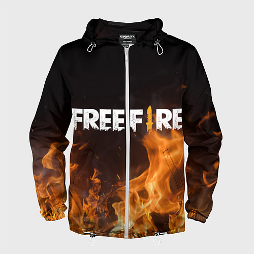 Мужская ветровка FREE FIRE / 3D-Белый – фото 1