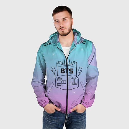 Мужская ветровка BTS / 3D-Черный – фото 3