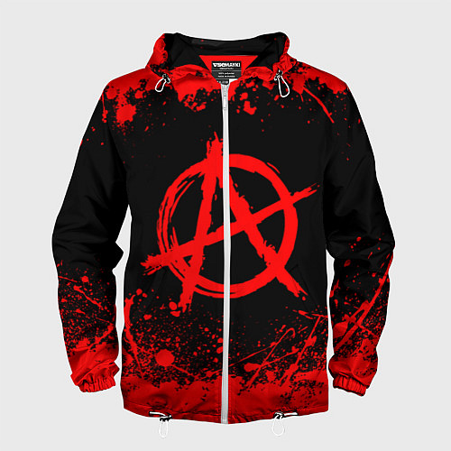 Мужская ветровка АНАРХИЯ / 3D-Белый – фото 1