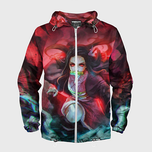 Мужская ветровка KIMETSU NO YAIBA / 3D-Белый – фото 1