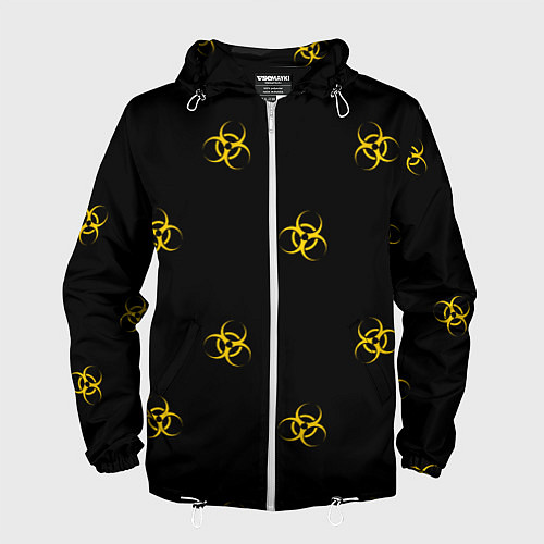 Мужская ветровка EPIDEMIC BIOHAZARD / 3D-Белый – фото 1