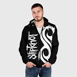 Ветровка с капюшоном мужская Slipknot 6, цвет: 3D-черный — фото 2