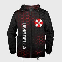 Ветровка с капюшоном мужская UMBRELLA CORP, цвет: 3D-черный