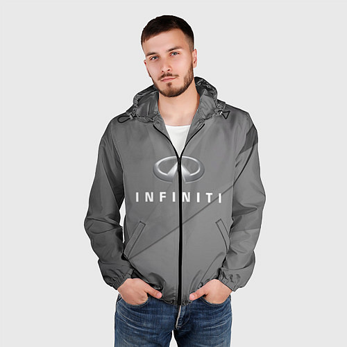 Мужская ветровка Infiniti / 3D-Черный – фото 3
