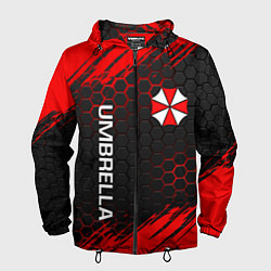 Ветровка с капюшоном мужская UMBRELLA CORP, цвет: 3D-черный