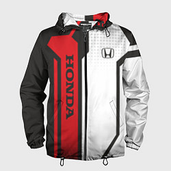 Ветровка с капюшоном мужская Honda Driver team, цвет: 3D-черный