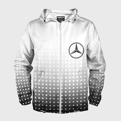Мужская ветровка Mercedes-Benz / 3D-Белый – фото 1