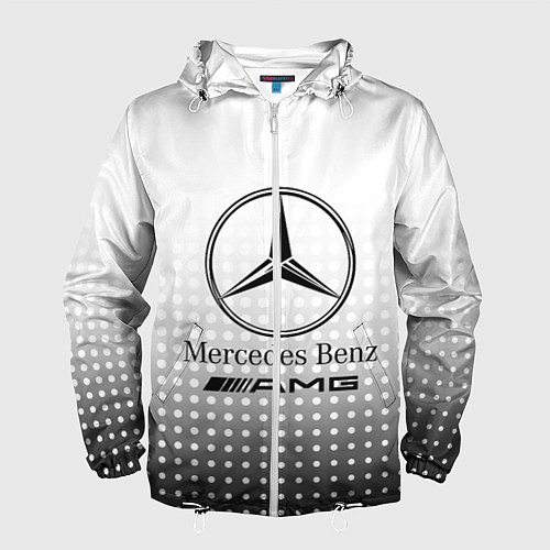Мужская ветровка Mercedes-Benz / 3D-Белый – фото 1