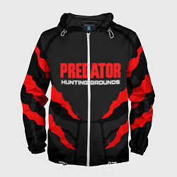 Ветровка с капюшоном мужская PREDATOR:HUNTING GROUNDS, цвет: 3D-белый