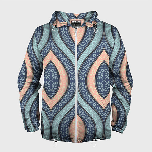 Мужская ветровка Восточный орнамент / 3D-Белый – фото 1