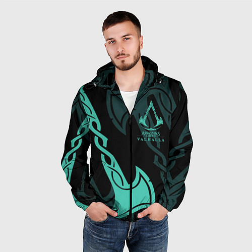 Мужская ветровка ASSASSINS CREED VALHALLA / 3D-Черный – фото 3