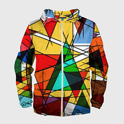 Ветровка с капюшоном мужская ПИКАССО, цвет: 3D-белый