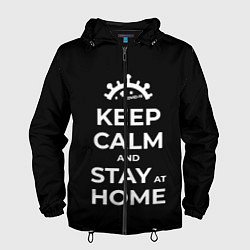 Мужская ветровка Keep calm and stay at home