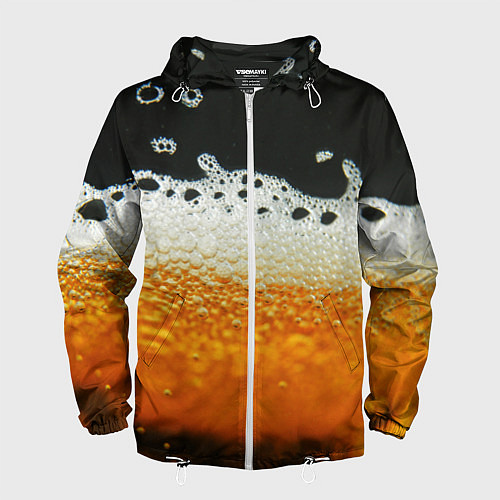 Мужская ветровка ТЕМНОЕ ПИВО / 3D-Белый – фото 1