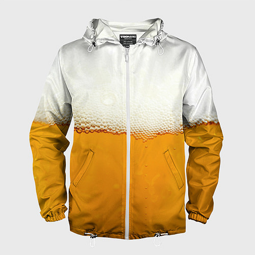 Мужская ветровка Я ПИВО! / 3D-Белый – фото 1