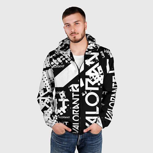 Мужская ветровка Valorant / 3D-Черный – фото 3