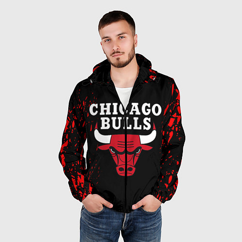 Мужская ветровка CHICAGO BULLS / 3D-Черный – фото 3