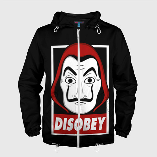 Мужская ветровка Disobey / 3D-Белый – фото 1