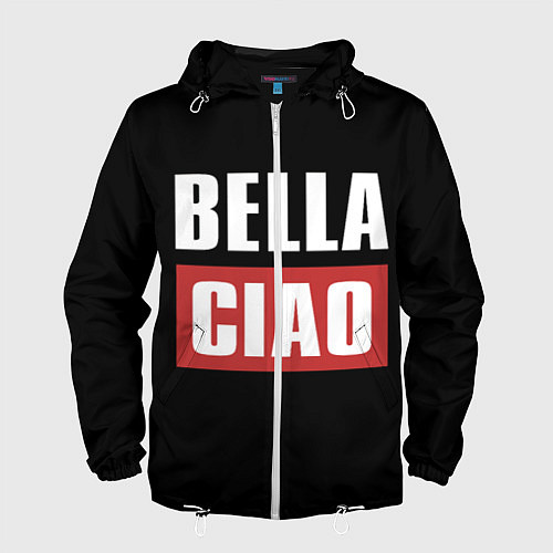 Мужская ветровка Bella Ciao / 3D-Белый – фото 1