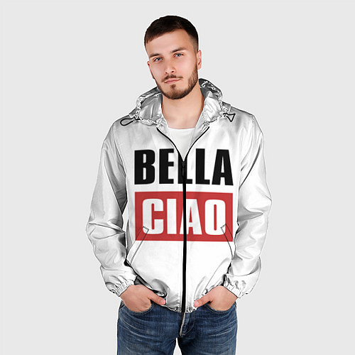 Мужская ветровка Bella Ciao / 3D-Черный – фото 3