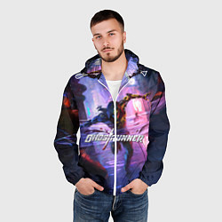 Ветровка с капюшоном мужская Ghostrunner, цвет: 3D-белый — фото 2