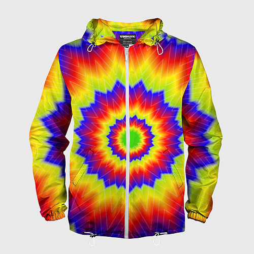 Мужская ветровка Tie-Dye / 3D-Белый – фото 1