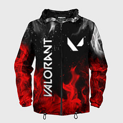 Ветровка с капюшоном мужская VALORANT ВАЛОРАНТ, цвет: 3D-черный