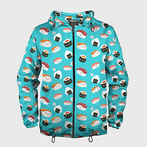 Мужская ветровка Sushi / 3D-Черный – фото 1