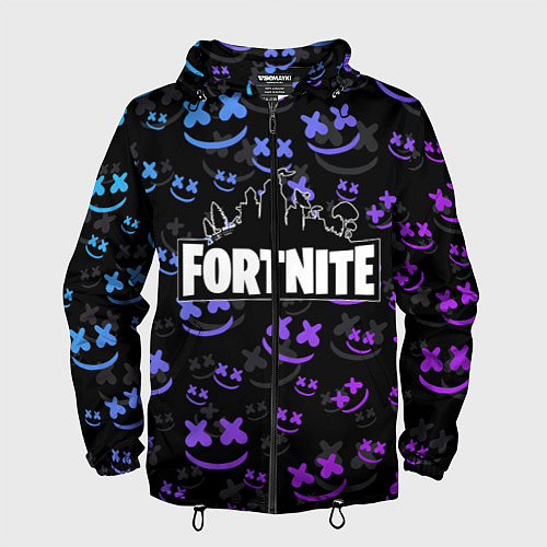 Мужская ветровка FORTNITE MARSHMELLO / 3D-Черный – фото 1