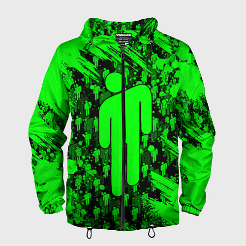 Мужская ветровка BILLIE EILISH / 3D-Черный – фото 1