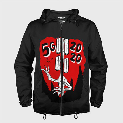 Мужская ветровка Сиреноголовый / 3D-Черный – фото 1