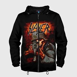 Ветровка с капюшоном мужская Slayer, цвет: 3D-черный