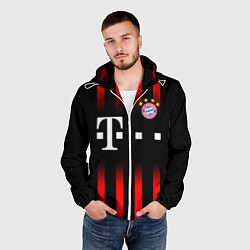 Ветровка с капюшоном мужская FC Bayern Munchen, цвет: 3D-белый — фото 2